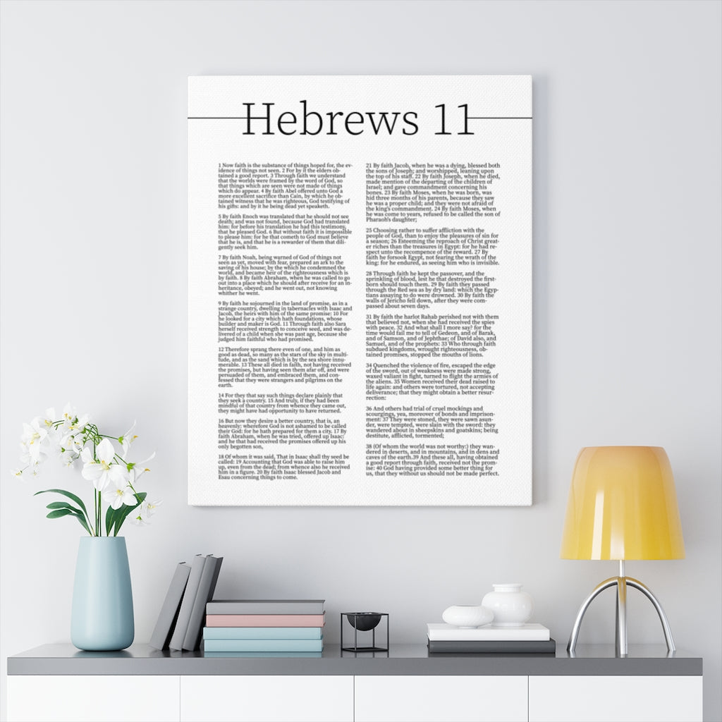 Scripture Walls Hebrews 11 Chapter Bible Verse Canvas Christian Wall Art Ready to Hang Unframed-Express Your Love Gifts