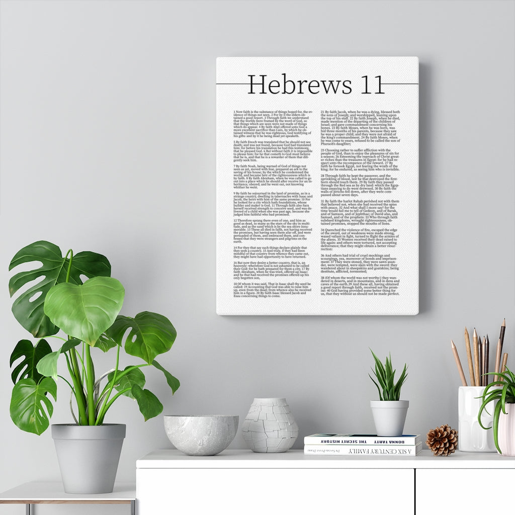 Scripture Walls Hebrews 11 Chapter Bible Verse Canvas Christian Wall Art Ready to Hang Unframed-Express Your Love Gifts