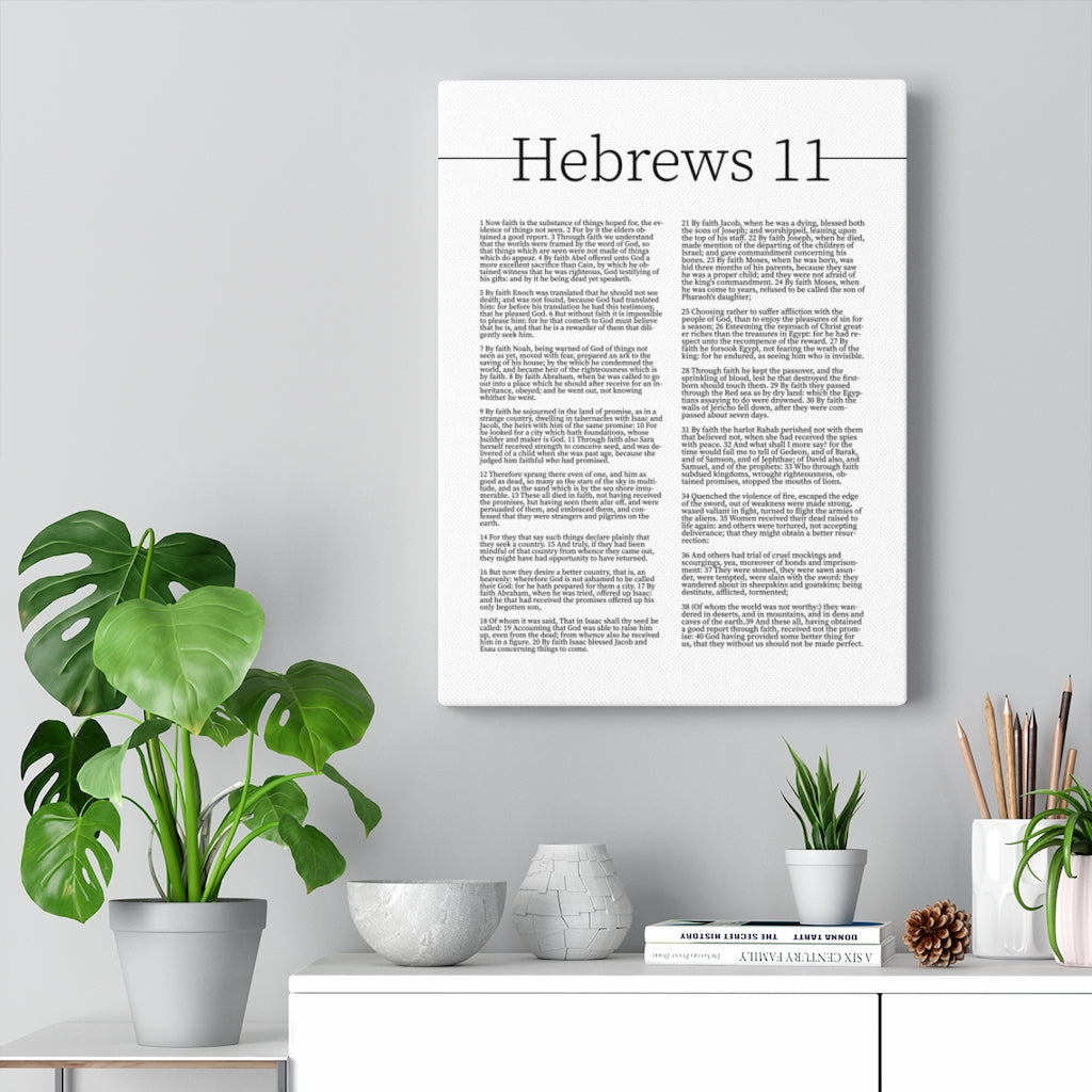 Scripture Walls Hebrews 11 Chapter Bible Verse Canvas Christian Wall Art Ready to Hang Unframed-Express Your Love Gifts