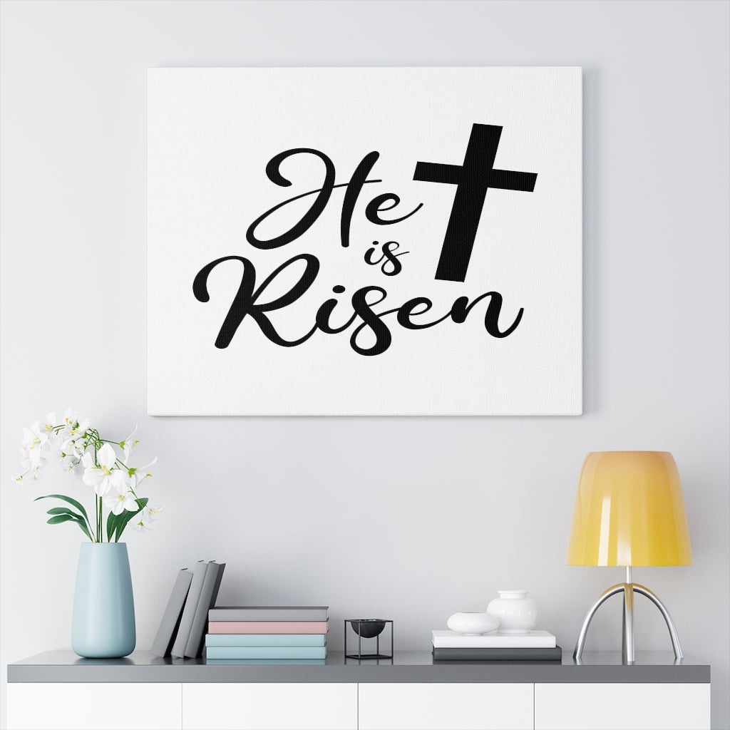 He Is Risen Canvas Art | He Is Risen Cross | Religious Wall Art | Jesus Wall on sale Decor | Jesus Christ Art | Pine Tree Framed Art| Hanging Canvas