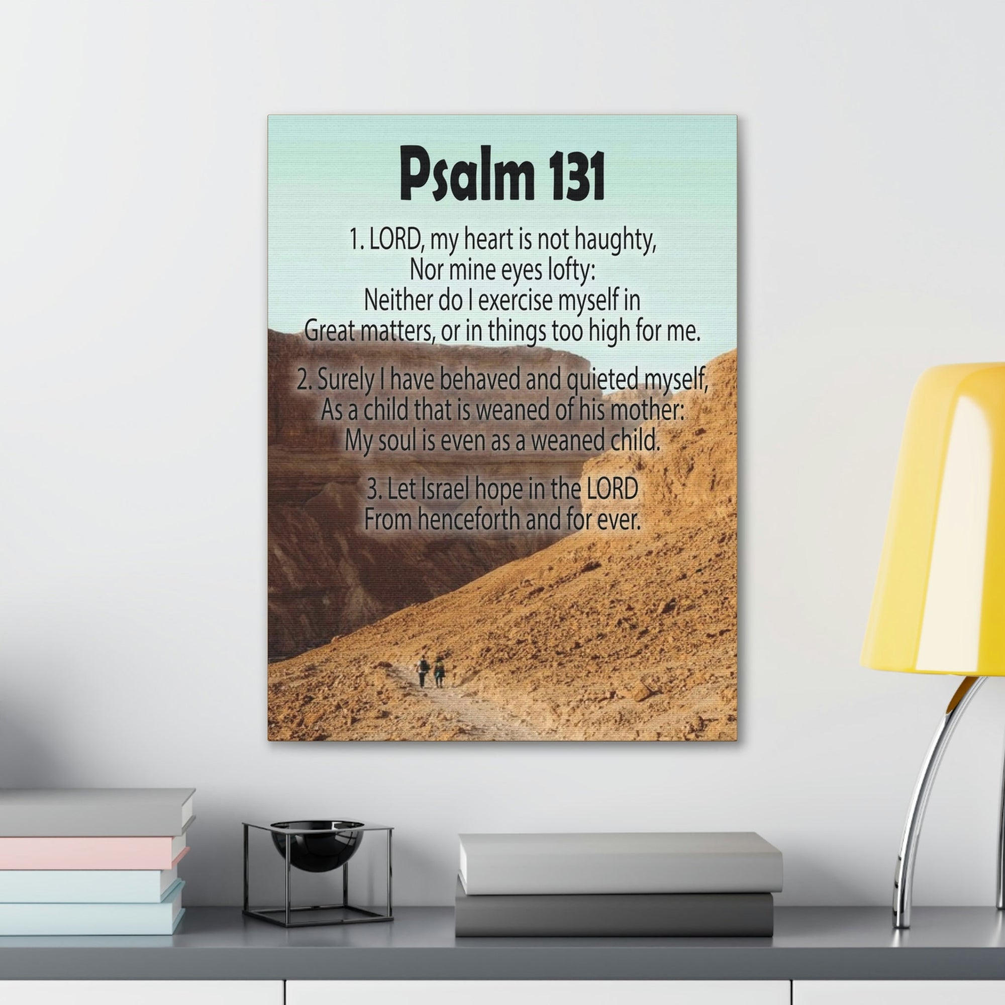 Scripture Walls Heart Not Haughty Psalm 131:1 Christian Wall Art Bible Verse Print Ready to Hang Unframed-Express Your Love Gifts