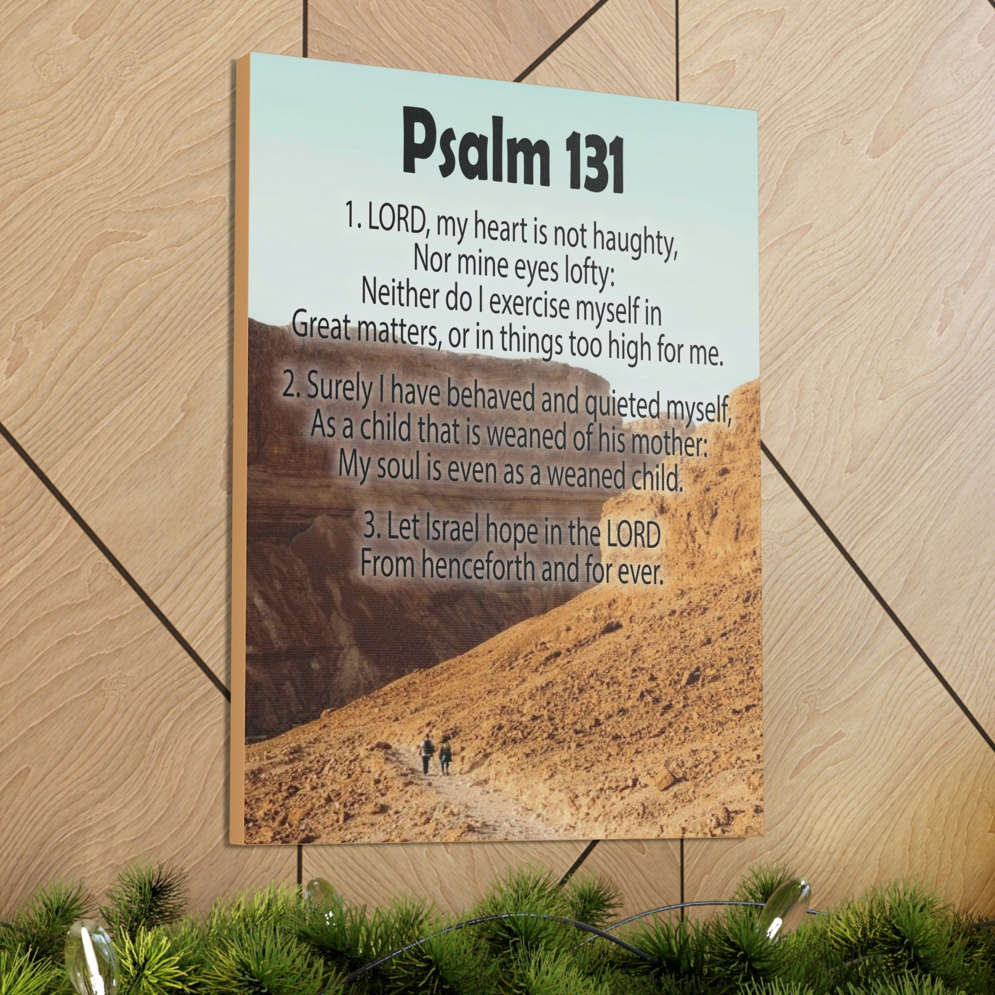 Scripture Walls Heart Not Haughty Psalm 131:1 Christian Wall Art Bible Verse Print Ready to Hang Unframed-Express Your Love Gifts