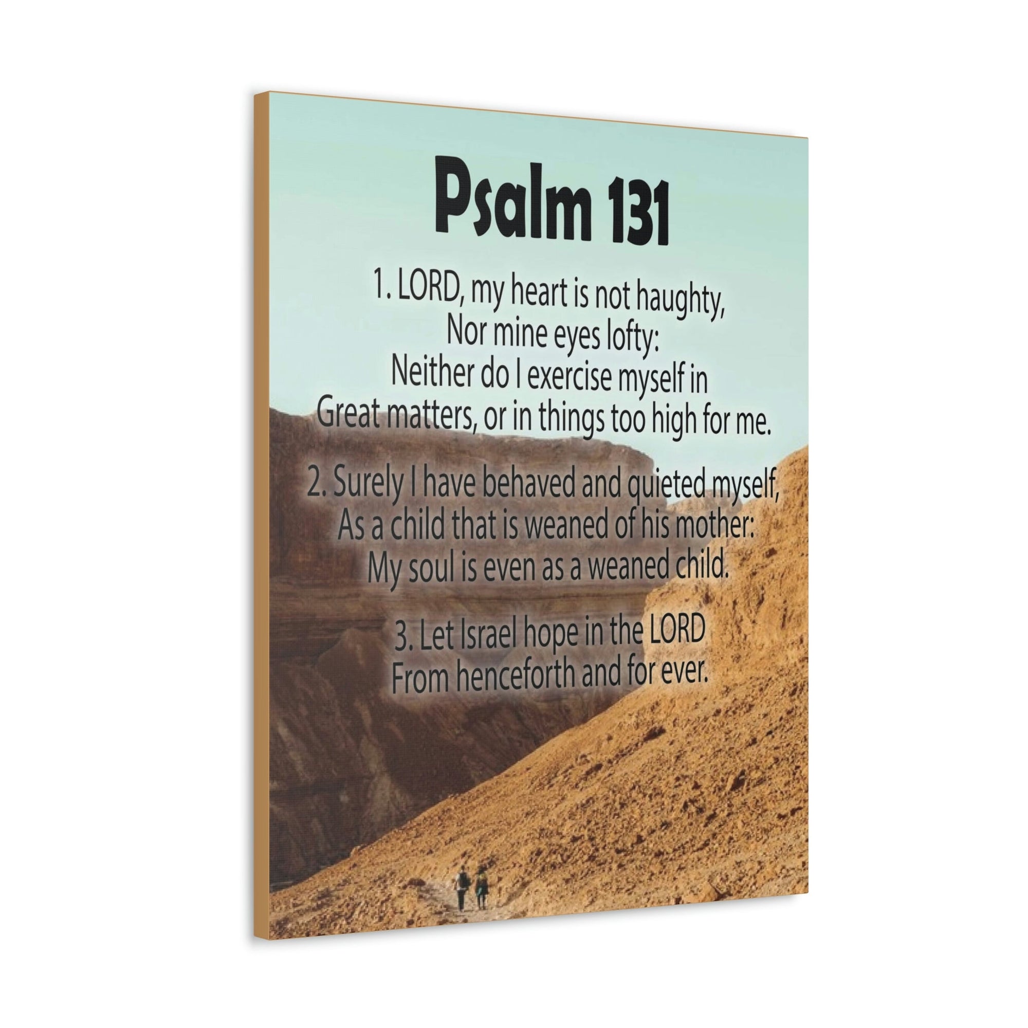 Scripture Walls Heart Not Haughty Psalm 131:1 Christian Wall Art Bible Verse Print Ready to Hang Unframed-Express Your Love Gifts