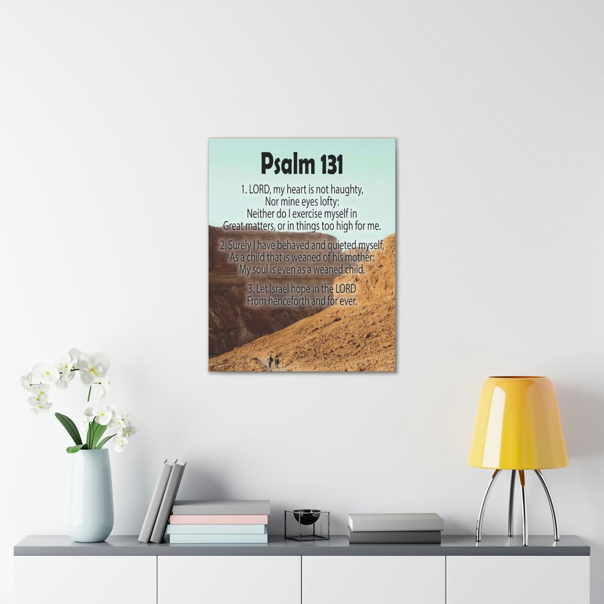 Scripture Walls Heart Not Haughty Psalm 131:1 Christian Wall Art Bible Verse Print Ready to Hang Unframed-Express Your Love Gifts