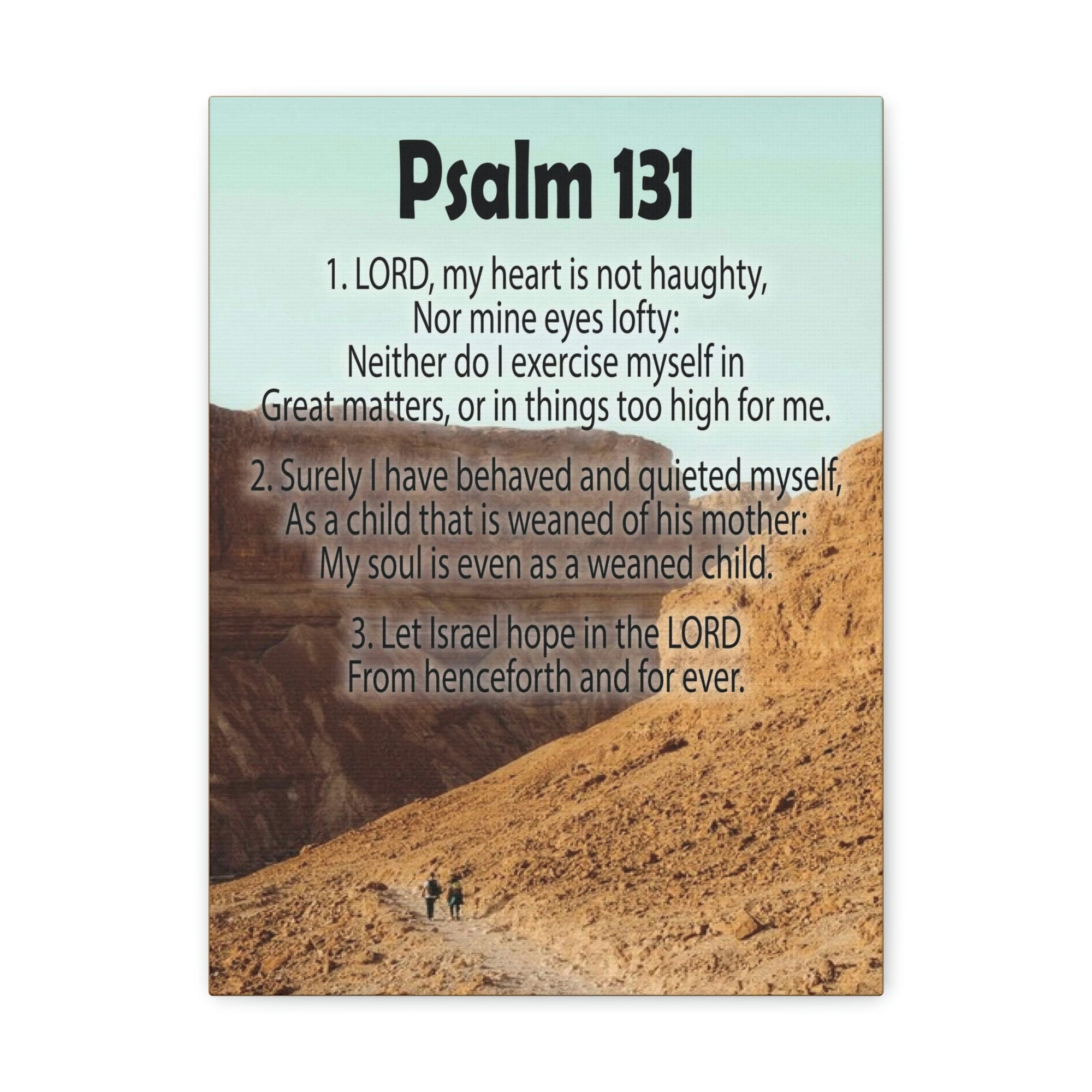 Scripture Walls Heart Not Haughty Psalm 131:1 Christian Wall Art Bible Verse Print Ready to Hang Unframed-Express Your Love Gifts