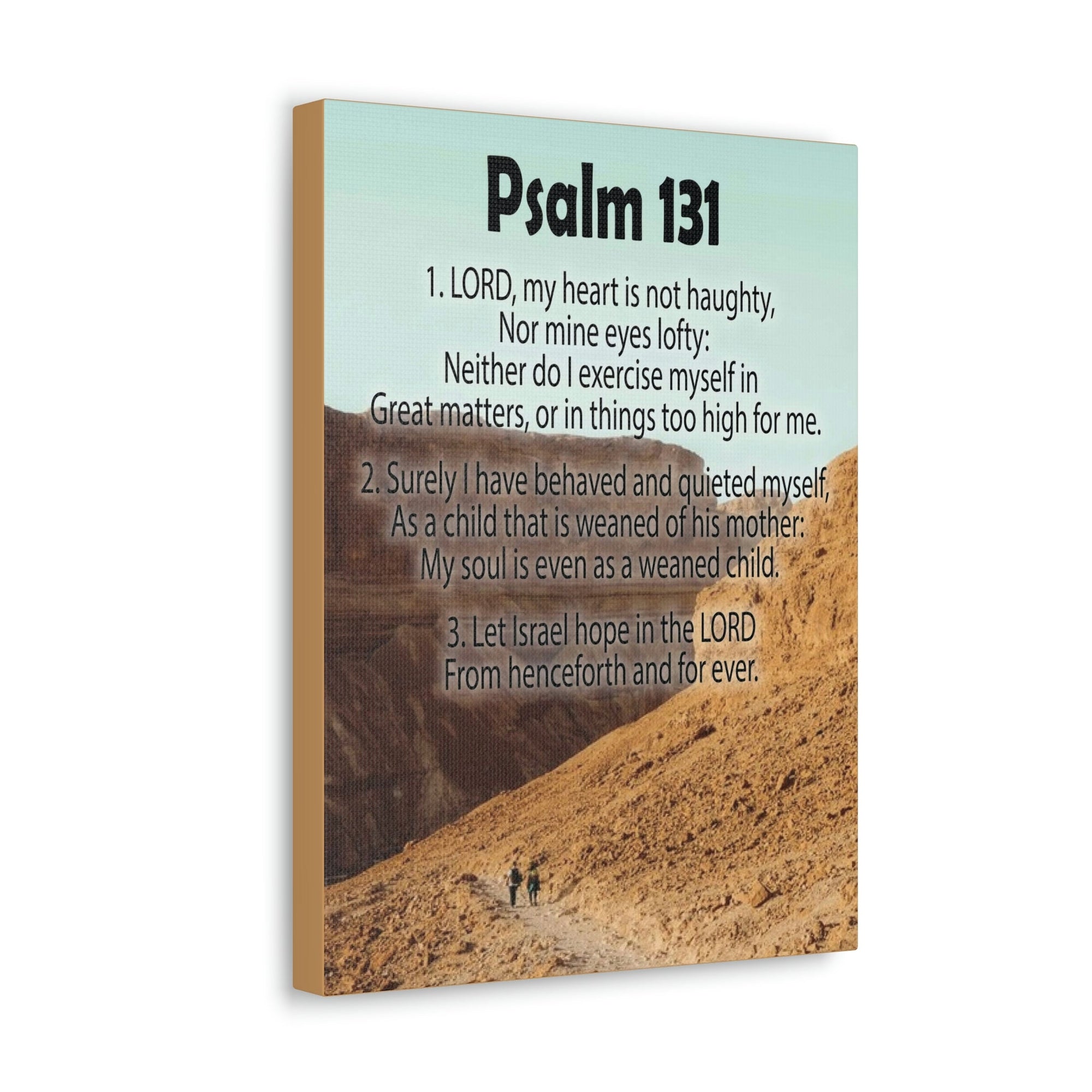 Scripture Walls Heart Not Haughty Psalm 131:1 Christian Wall Art Bible Verse Print Ready to Hang Unframed-Express Your Love Gifts