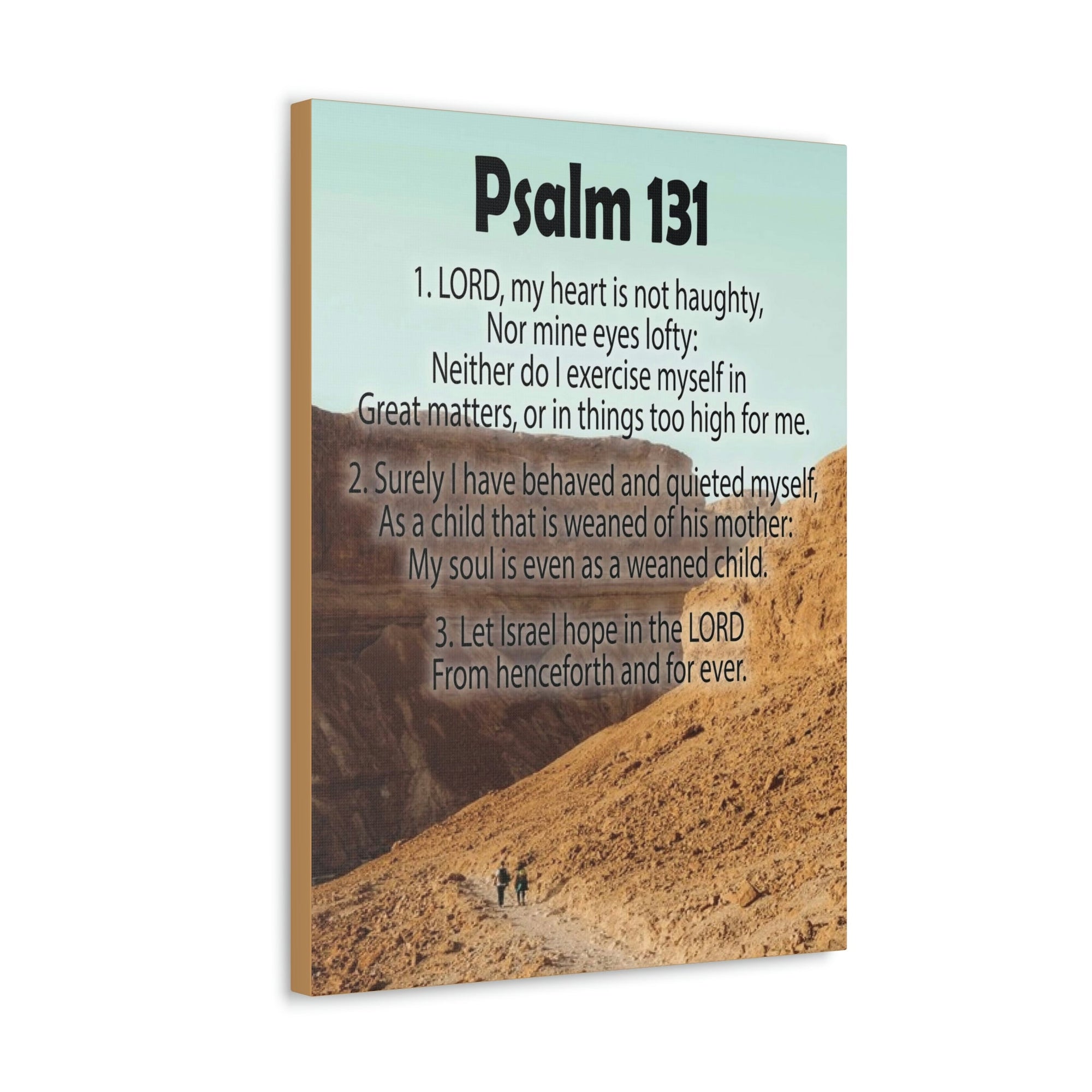 Scripture Walls Heart Not Haughty Psalm 131:1 Christian Wall Art Bible Verse Print Ready to Hang Unframed-Express Your Love Gifts