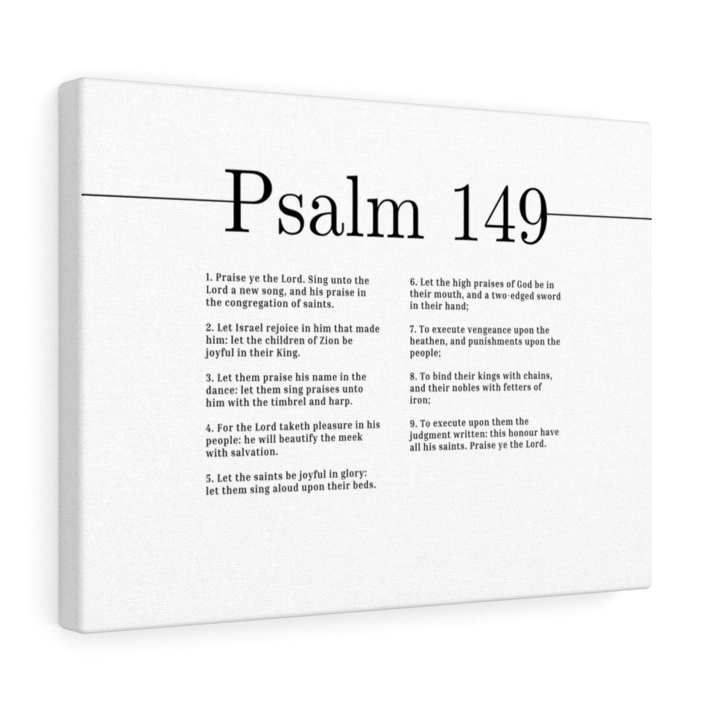 Scripture Walls High Praises Of God Psalm 149 Bible Verse Canvas Christian Wall Art Ready to Hang Unframed-Express Your Love Gifts