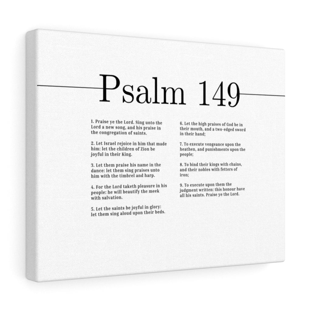 Scripture Walls High Praises Of God Psalm 149 Bible Verse Canvas Christian Wall Art Ready to Hang Unframed-Express Your Love Gifts