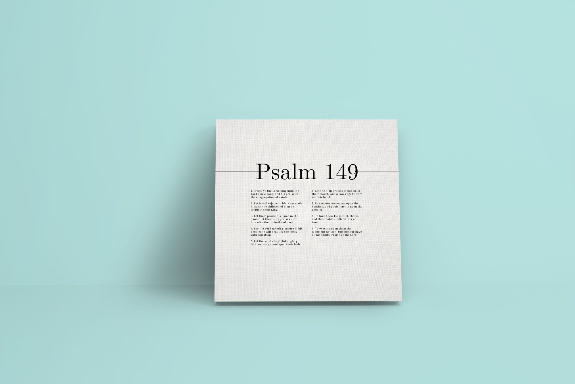 Scripture Walls High Praises Of God Psalm 149 Bible Verse Canvas Christian Wall Art Ready to Hang Unframed-Express Your Love Gifts