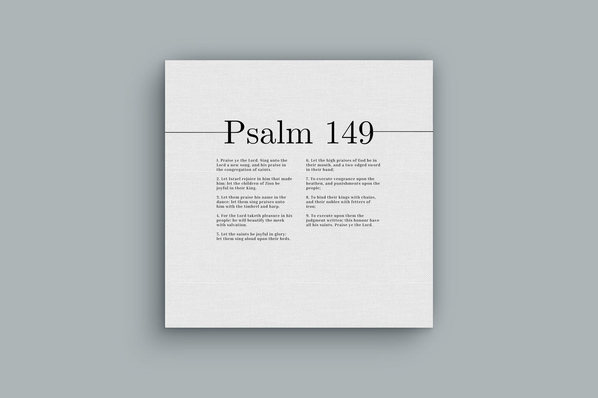 Scripture Walls High Praises Of God Psalm 149 Bible Verse Canvas Christian Wall Art Ready to Hang Unframed-Express Your Love Gifts