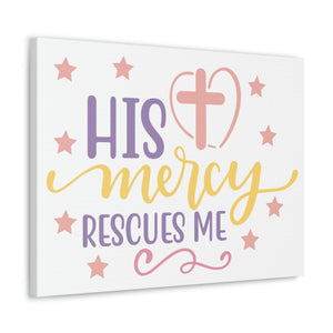 Scripture Walls His Mercy Rescues Deuteronomy 32:36 Christian Wall Art Print Ready to Hang Unframed-Express Your Love Gifts