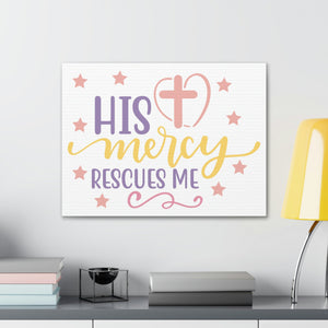 Scripture Walls His Mercy Rescues Deuteronomy 32:36 Christian Wall Art Print Ready to Hang Unframed-Express Your Love Gifts