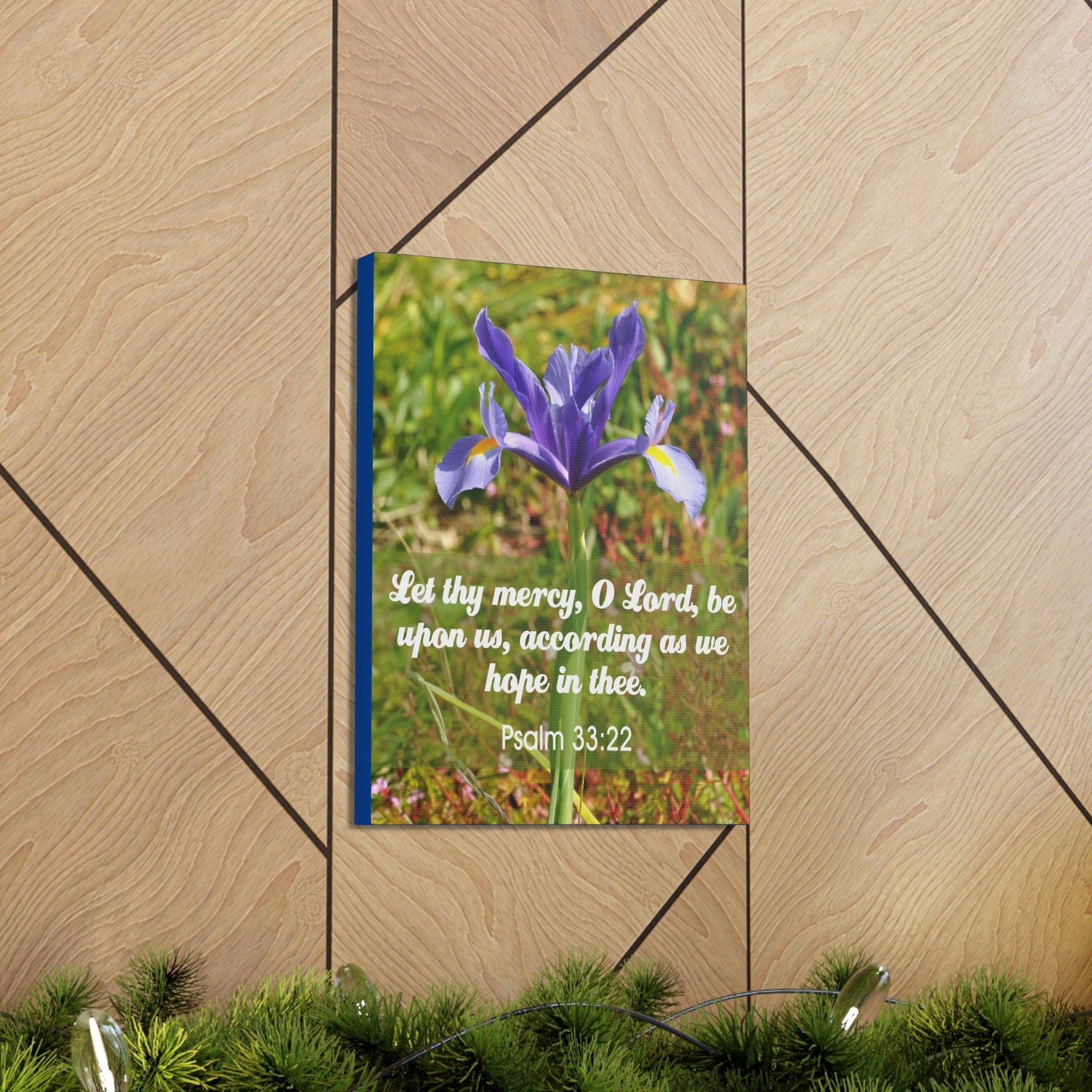 Scripture Walls Hope In Thee Psalm 33:22 Bible Verse Canvas Christian Wall Art Ready to Hang Unframed-Express Your Love Gifts
