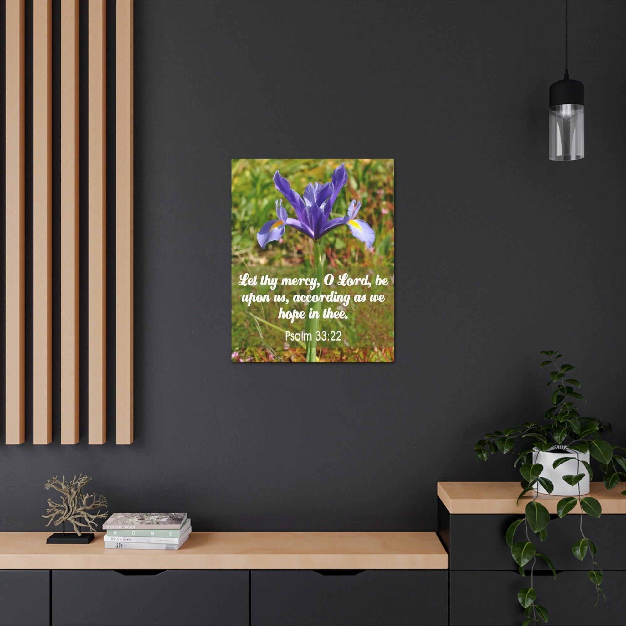 Scripture Walls Hope In Thee Psalm 33:22 Bible Verse Canvas Christian Wall Art Ready to Hang Unframed-Express Your Love Gifts