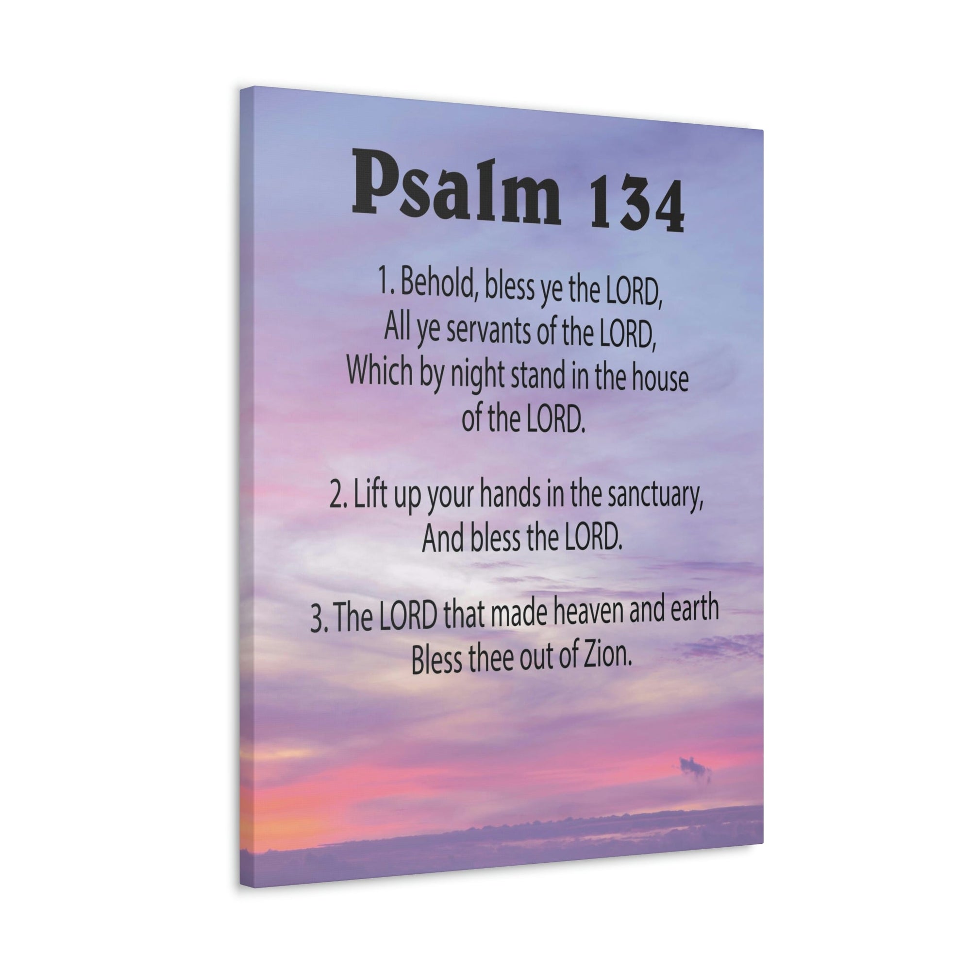Scripture Walls House of The Lord Psalm 134:3 Bible Verse Canvas Christian Wall Art Ready to Hang Unframed-Express Your Love Gifts