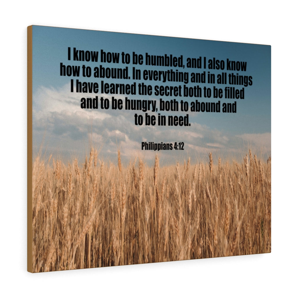 Scripture Walls Humbled and Abound Philippians 4:12 Wall Art Christian Home Decor Unframed-Express Your Love Gifts