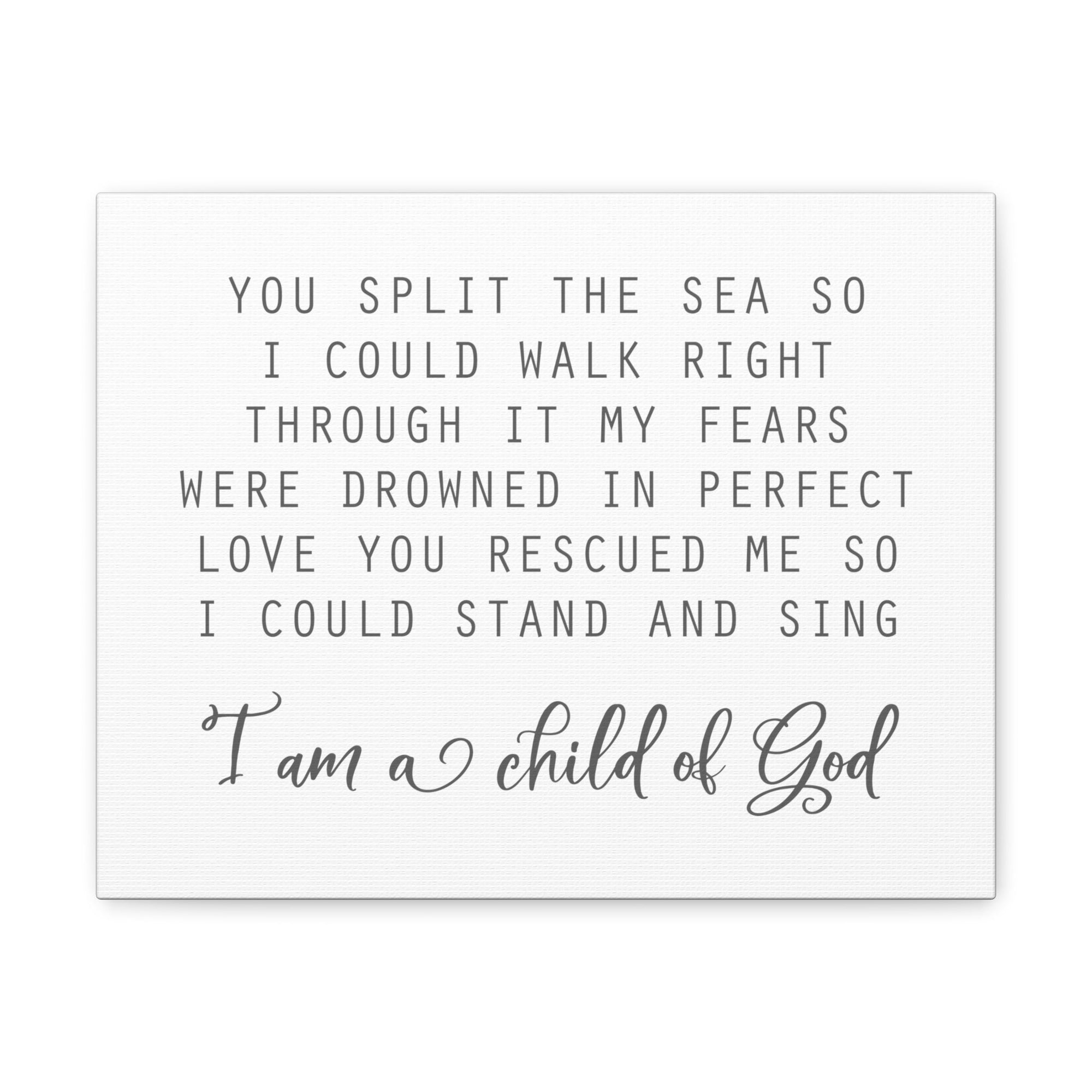 Scripture Walls I Am A Child Of God Romans 8:14 Christian Wall Art Bible Verse Print Ready to Hang Unframed-Express Your Love Gifts