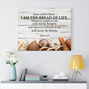 Scripture Walls I Am The Bread of Life John 6:35 Scripture Wall Art Christian Home Decor Unframed-Express Your Love Gifts