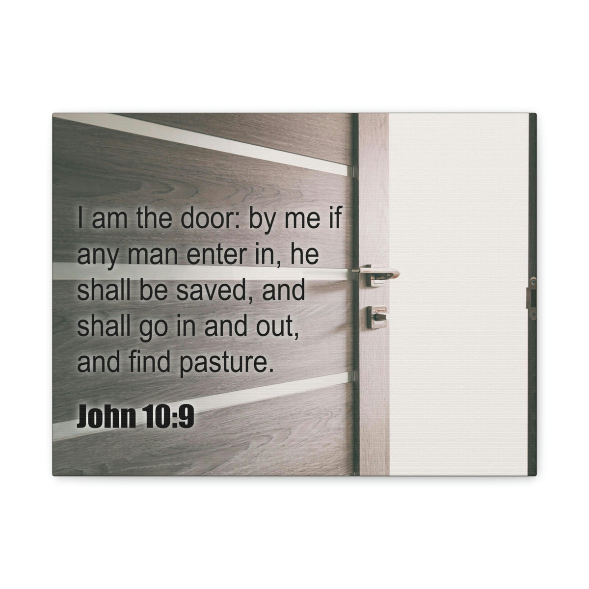Scripture Walls I Am The Door John 10:9 Bible Verse Canvas Christian Wall Art Ready to Hang Unframed-Express Your Love Gifts