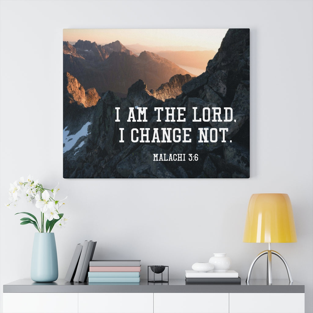Scripture Walls I Am the Lord Malachi 3:6 Wall Art Christian Home Decor Unframed-Express Your Love Gifts