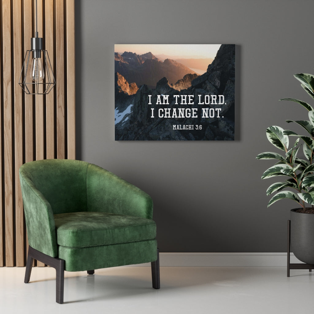 Scripture Walls I Am the Lord Malachi 3:6 Wall Art Christian Home Decor Unframed-Express Your Love Gifts