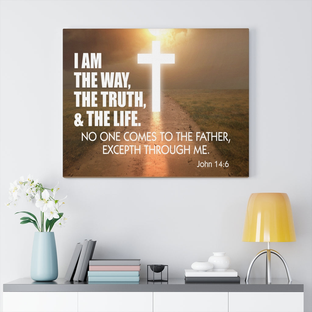 Scripture Walls I Am The Way John 14:6 Wall Art Christian Home Decor Unframed-Express Your Love Gifts