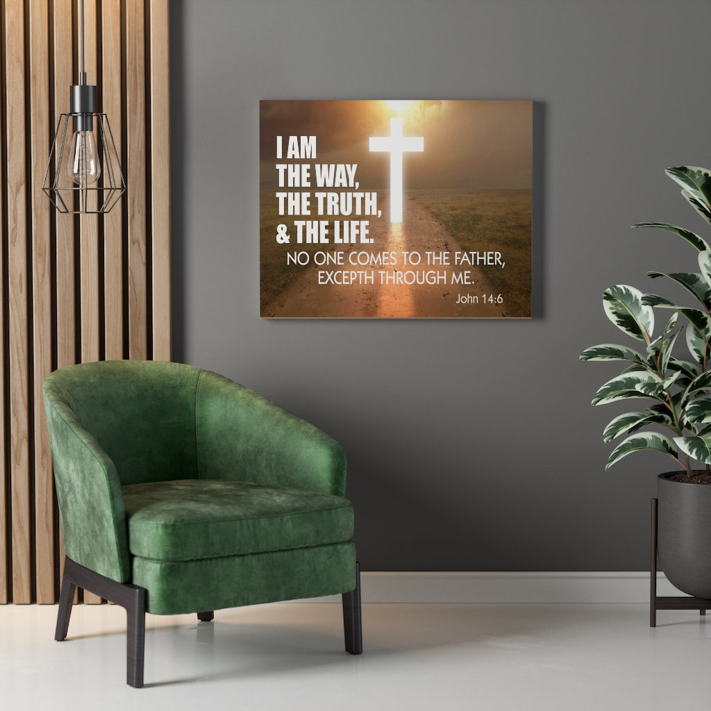 Scripture Walls I Am The Way John 14:6 Wall Art Christian Home Decor Unframed-Express Your Love Gifts