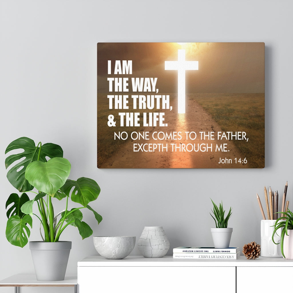 Scripture Walls I Am The Way John 14:6 Wall Art Christian Home Decor Unframed-Express Your Love Gifts