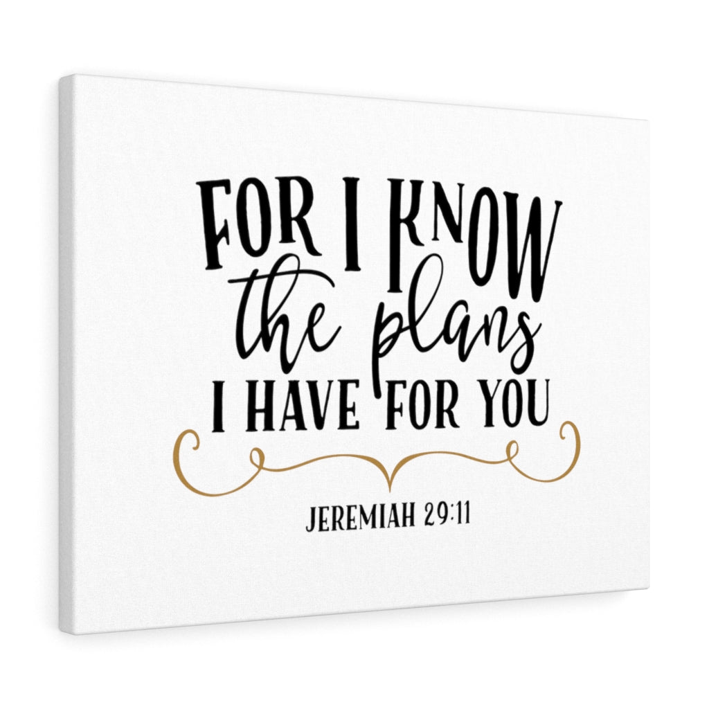 Scripture Walls I Have For You Jeremiah 29:11 Bible Verse Canvas Christian Wall Art Ready to Hang Unframed-Express Your Love Gifts