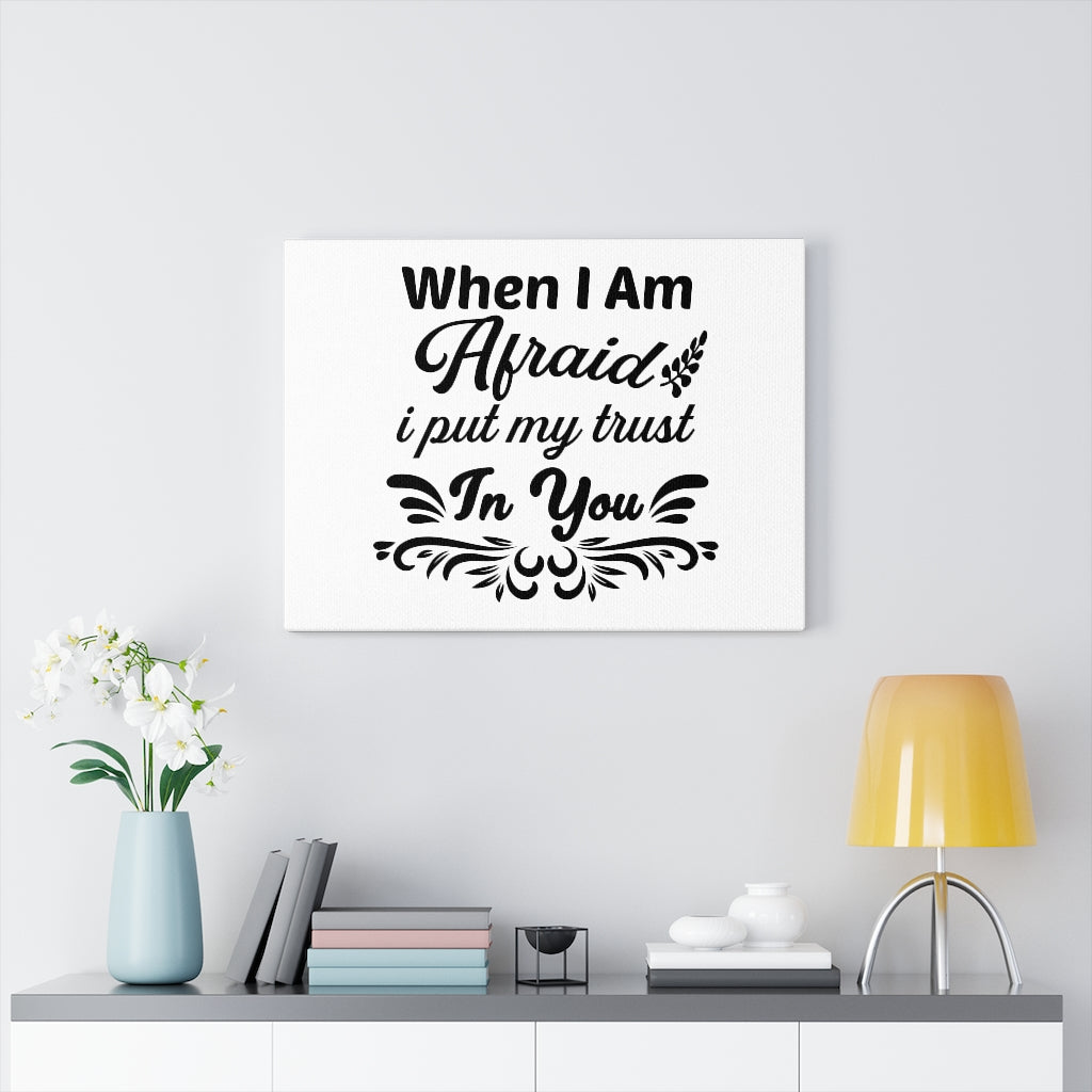Scripture Walls I Put My Trust In You Bible Verse Canvas Christian Wall Art Ready to Hang Unframed-Express Your Love Gifts
