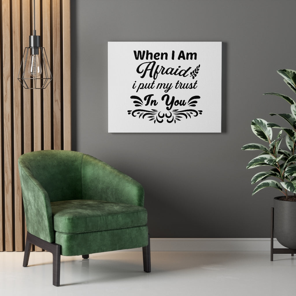 Scripture Walls I Put My Trust In You Bible Verse Canvas Christian Wall Art Ready to Hang Unframed-Express Your Love Gifts