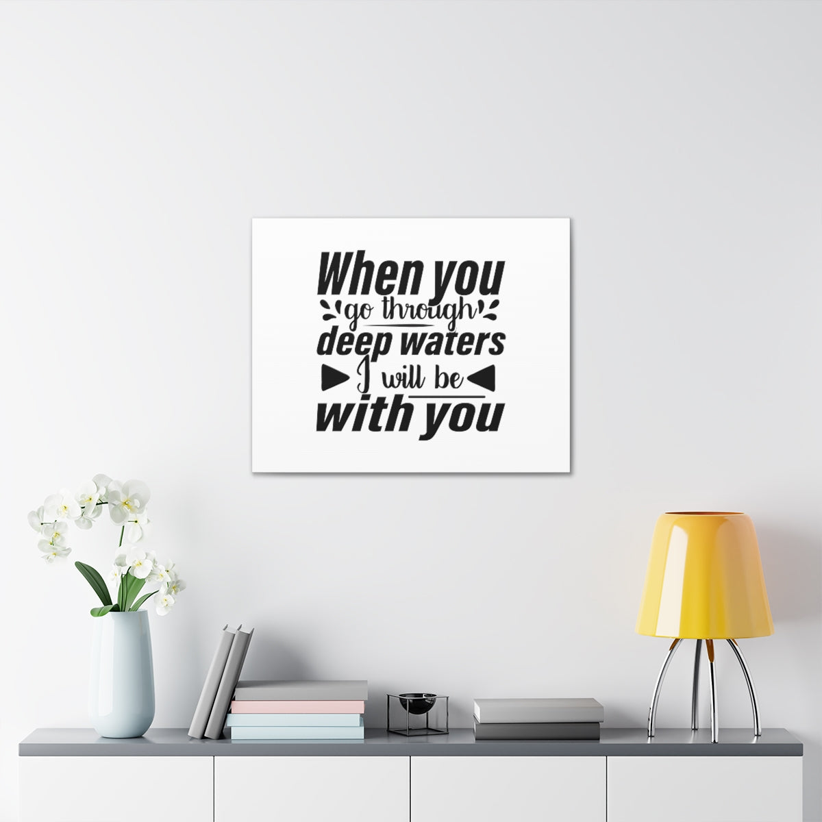 Scripture Walls I Will Be With You Isaiah 43:2 Bold Christian Wall Art Bible Verse Print Ready to Hang Unframed-Express Your Love Gifts