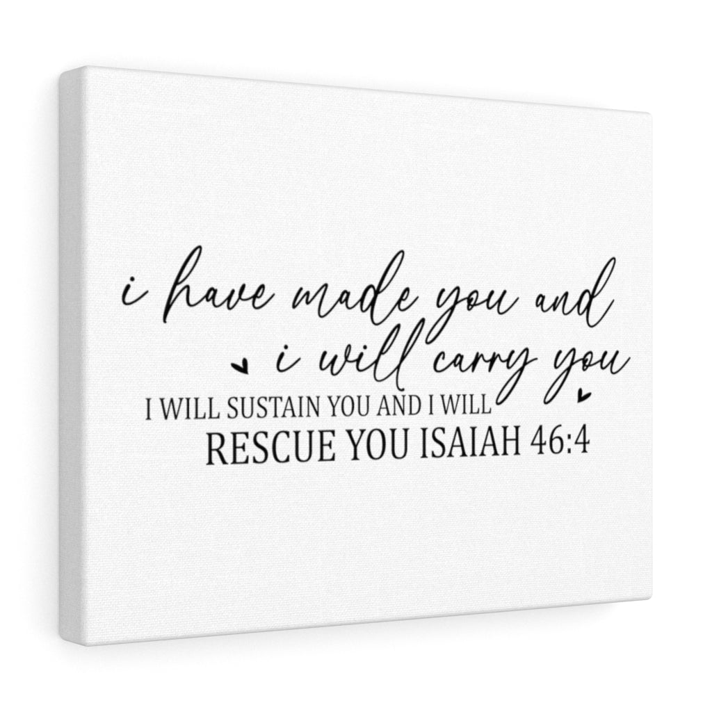 Scripture Walls I Will Sustain You Isaiah 46:4 Bible Verse Canvas Christian Wall Art Ready to Hang Unframed-Express Your Love Gifts