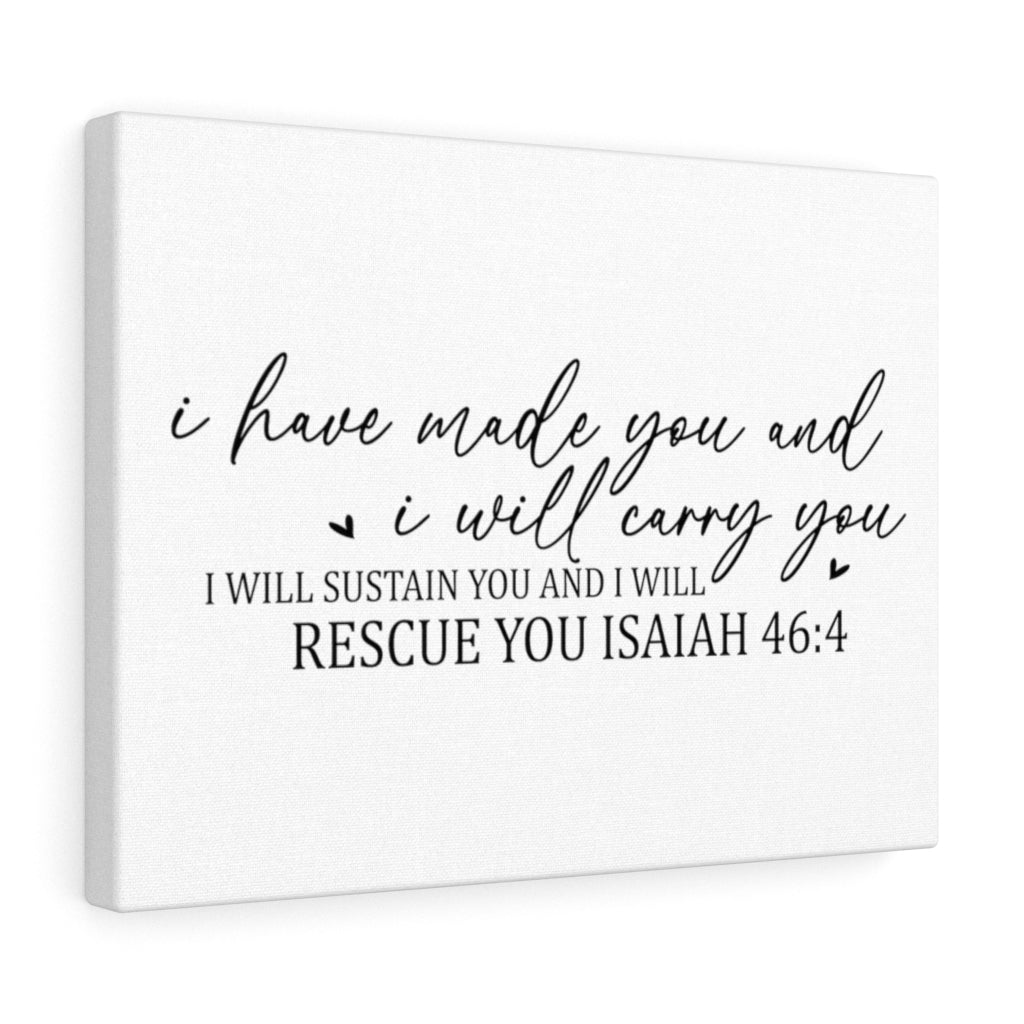 Scripture Walls I Will Sustain You Isaiah 46:4 Bible Verse Canvas Christian Wall Art Ready to Hang Unframed-Express Your Love Gifts