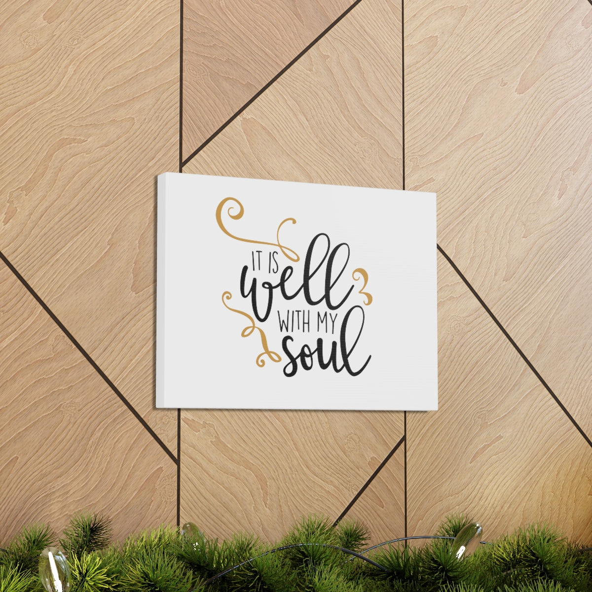 Scripture Walls It Is Well With My Soul Psalm 42:7 Plain Christian Wall Art Bible Verse Print Ready to Hang Unframed-Express Your Love Gifts