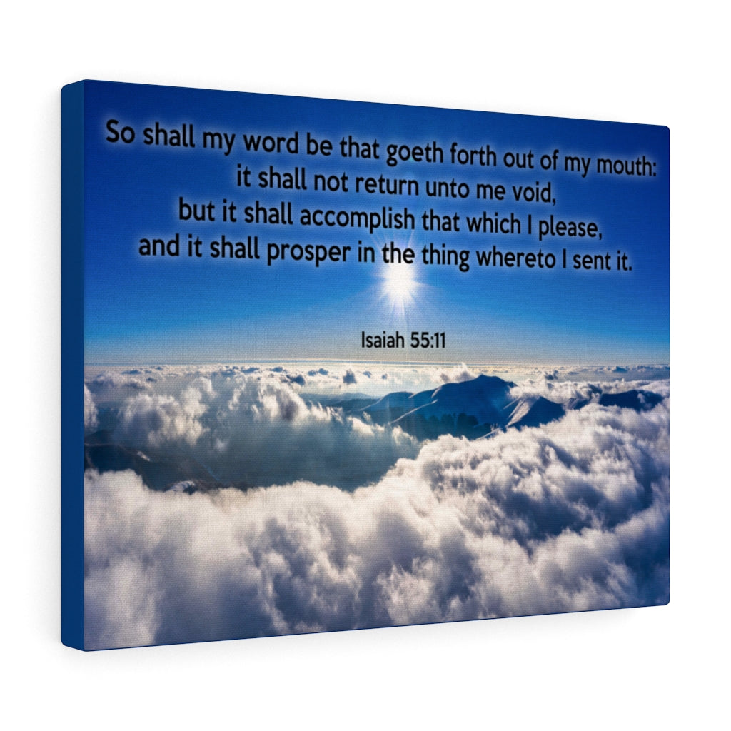 Scripture Walls It Shall Not Return Isaiah 55:11 Bible Verse Canvas Christian Wall Art Ready to Hang Unframed-Express Your Love Gifts