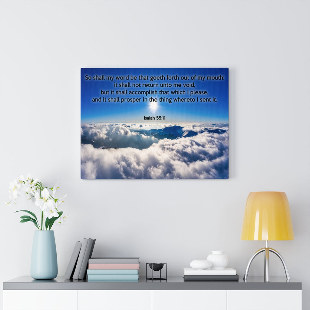Scripture Walls It Shall Not Return Isaiah 55:11 Bible Verse Canvas Christian Wall Art Ready to Hang Unframed-Express Your Love Gifts
