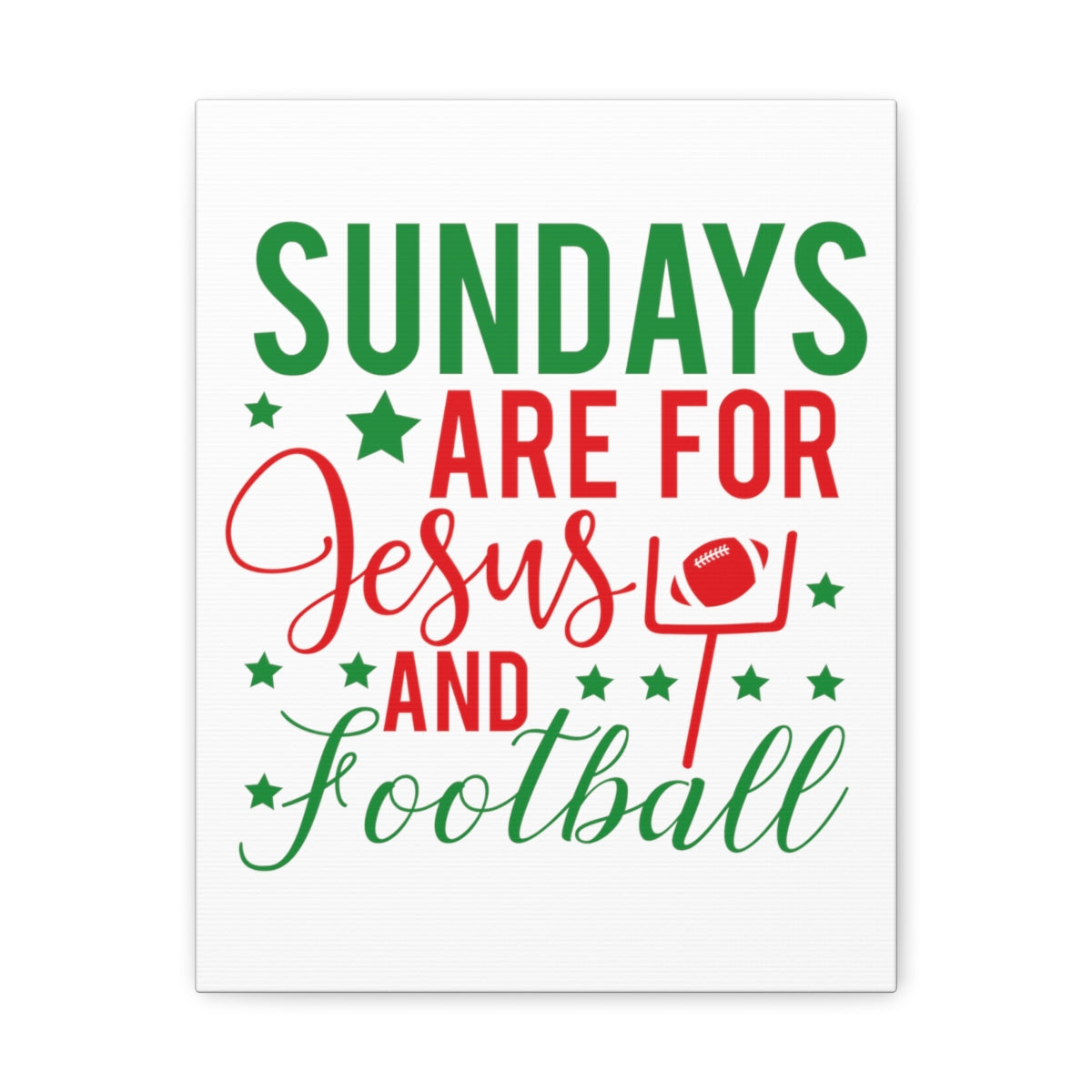 Scripture Walls Jesus And Football Mark 2:27-28 Christian Wall Art Print Ready to Hang Unframed-Express Your Love Gifts