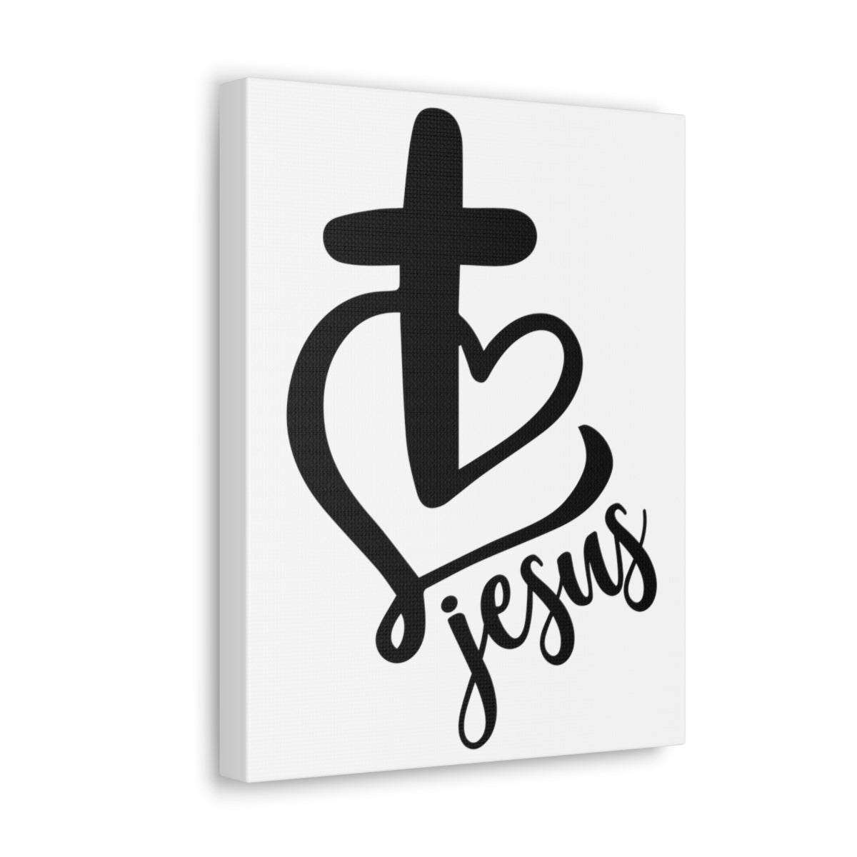 Scripture Walls Jesus Heart And Cross John 3:16 Christian Wall Art Print Ready to Hang Unframed-Express Your Love Gifts