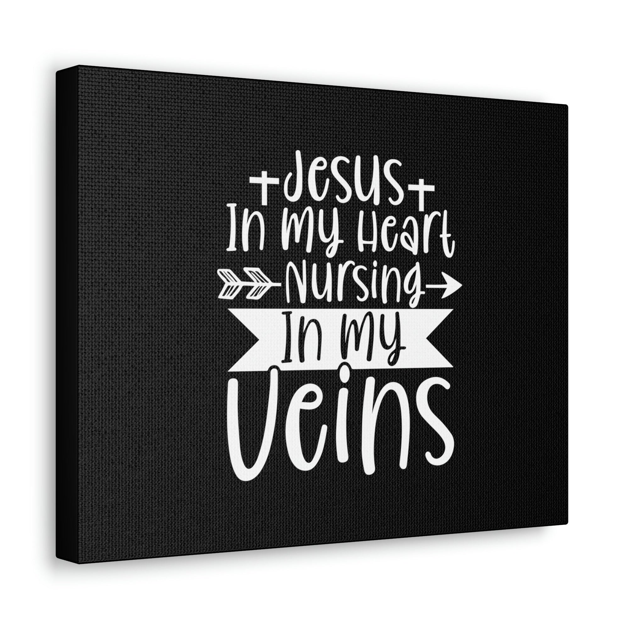 Scripture Walls Jesus In My Heart Nursing Revelation 3:20 Christian Wall Art Bible Verse Print Ready to Hang Unframed-Express Your Love Gifts
