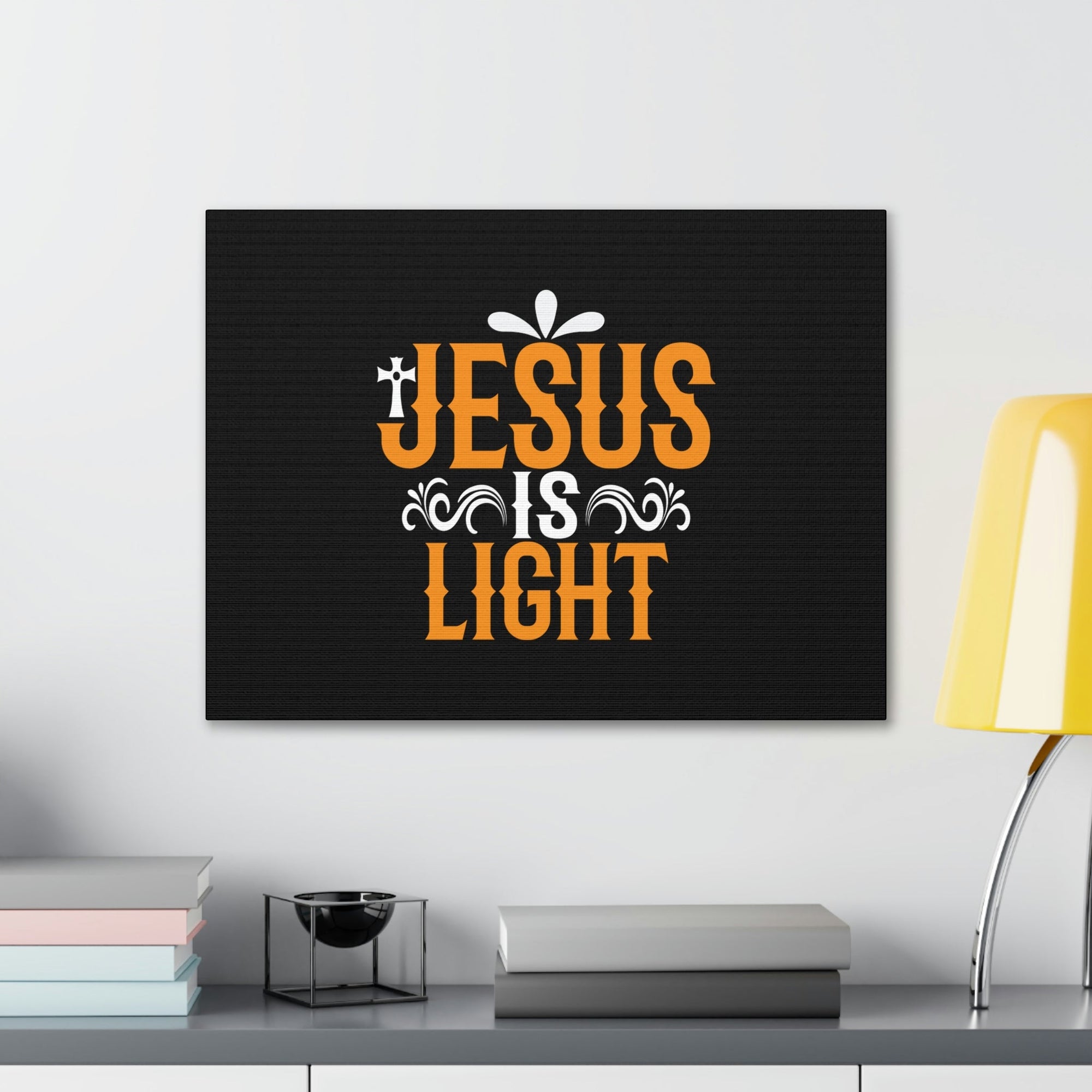 Scripture Walls Jesus is Light John 8:12 Canvas Christian Wall Art Ready to Hang Unframed-Express Your Love Gifts