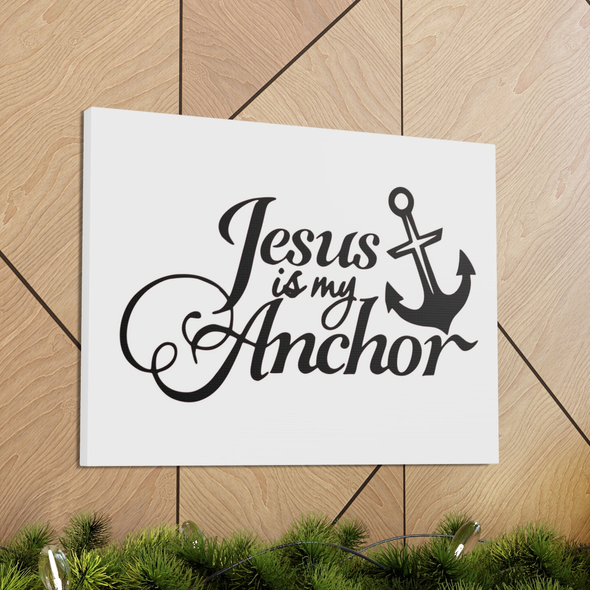 Scripture Walls Jesus Is My Anchor 1 John 5:4-5 Christian Wall Art Print Ready to Hang Unframed-Express Your Love Gifts
