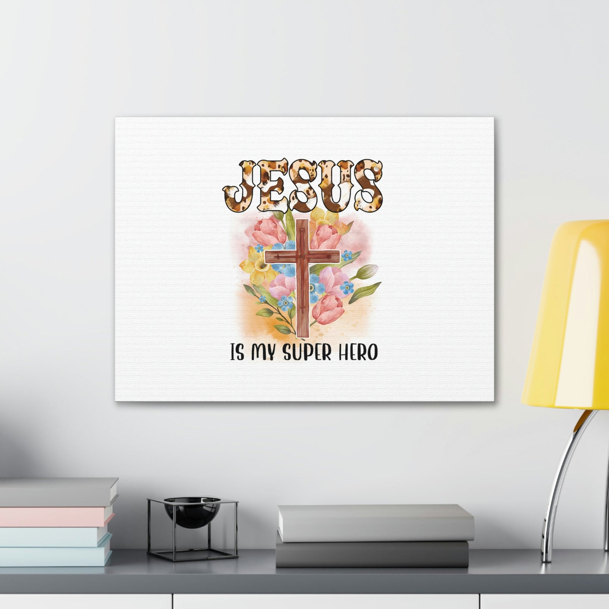 Scripture Walls Jesus Is My Super Hero John 3:17 Christian Wall Art Bible Verse Print Ready to Hang Unframed-Express Your Love Gifts