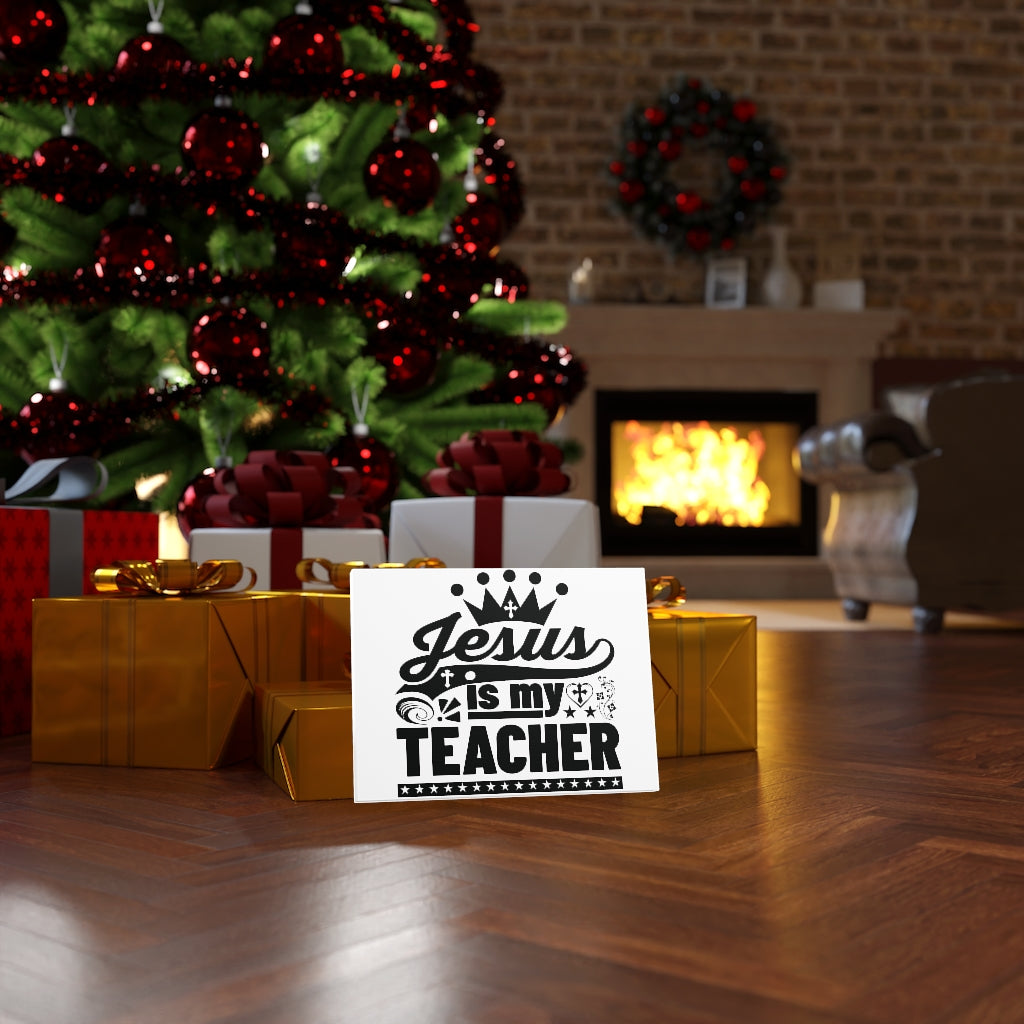 Scripture Walls Jesus Is My Teacher Bible Verse Canvas Christian Wall Art Ready to Hang Unframed-Express Your Love Gifts