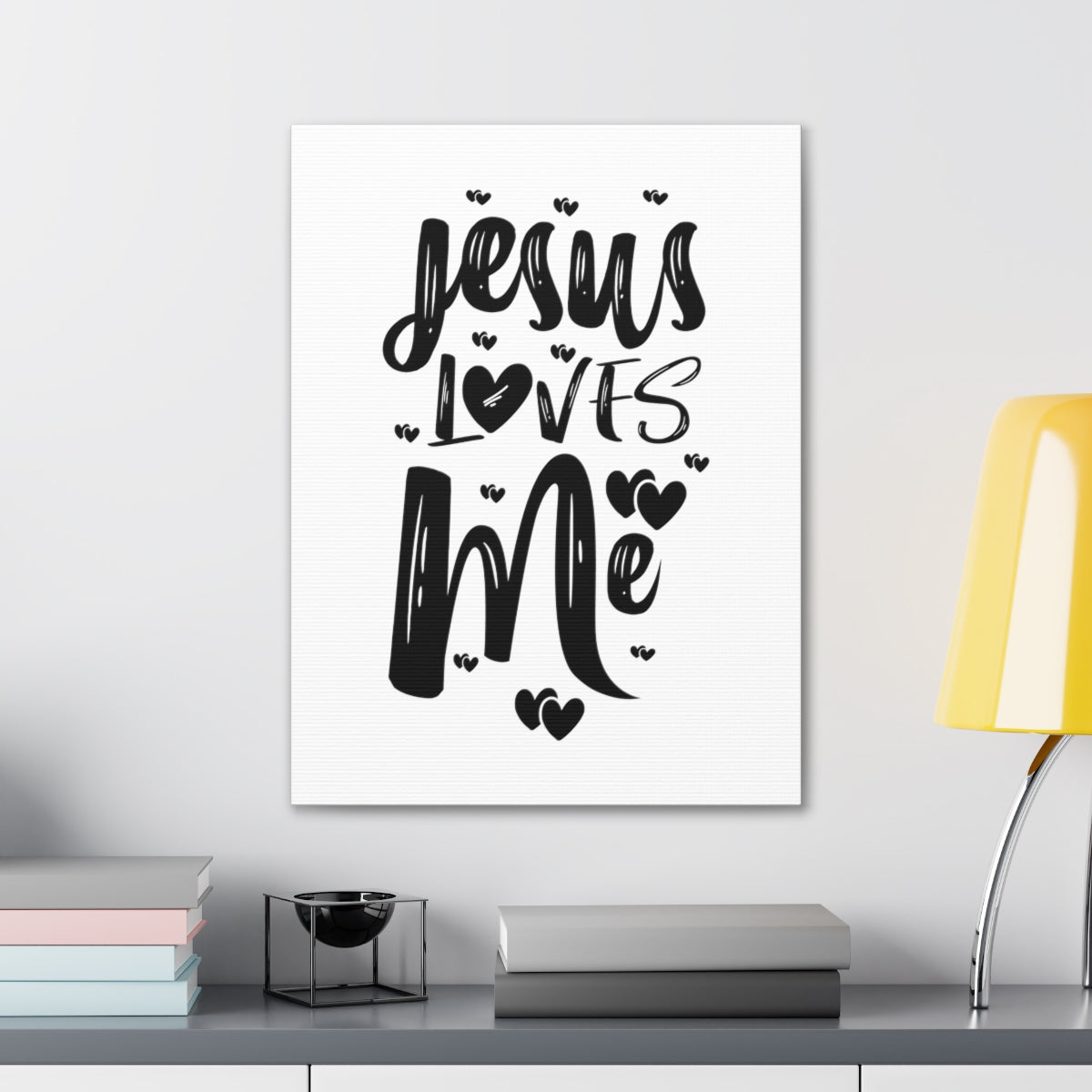 Scripture Walls Jesus Loves Me 1 John 4:9-10 Christian Wall Art Print Ready to Hang Unframed-Express Your Love Gifts