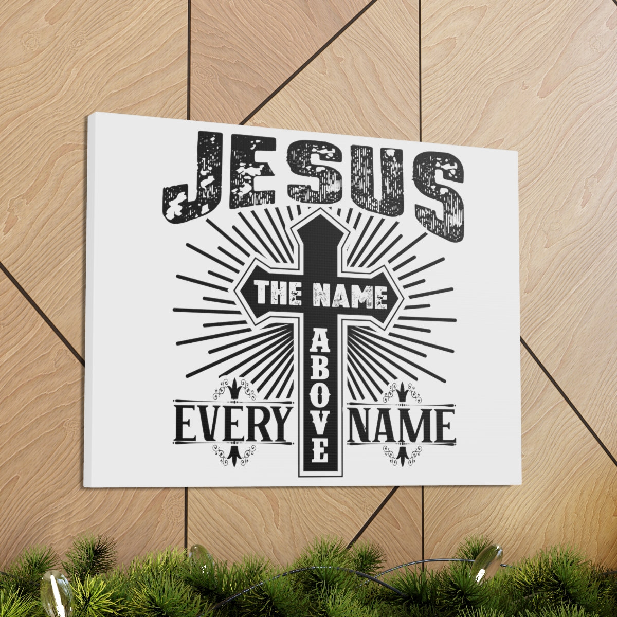 Scripture Walls Jesus The Name Philippians 2:9 Christian Wall Art Print Ready to Hang Unframed-Express Your Love Gifts