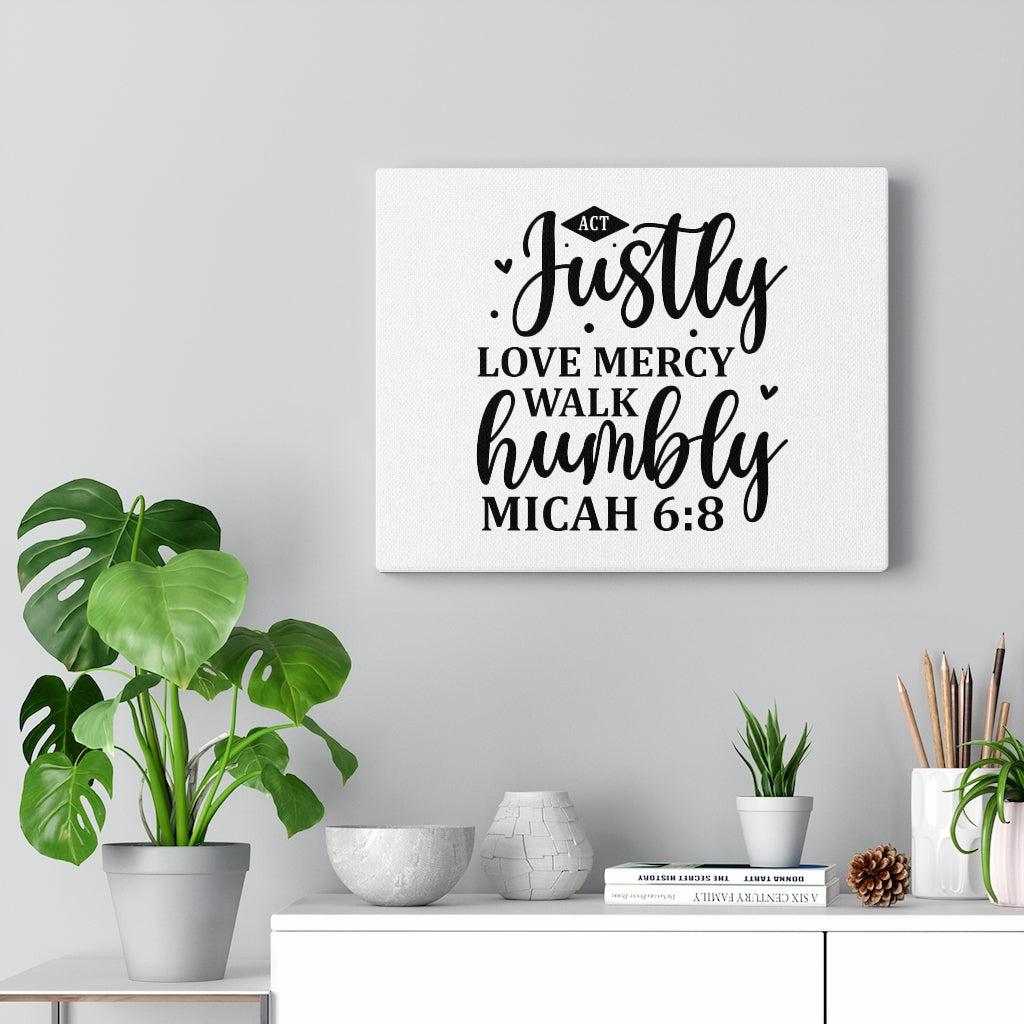 Do justly, Kids Bible quote, Scripture quote, Kids Bible verse wall art, Micah 6:8 Art Board Print for Sale by ashish845