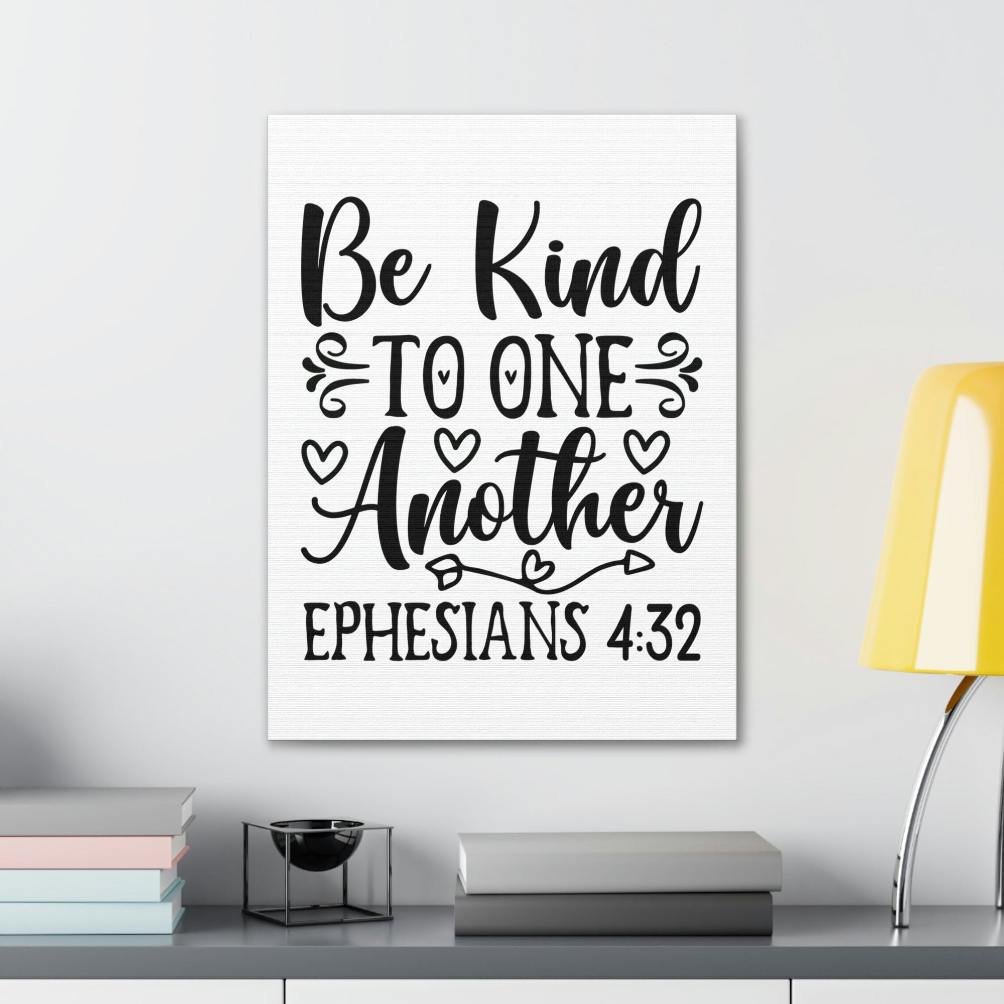 Scripture Walls Kind To One Another Ephesians 4:32 Bible Verse Canvas Christian Wall Art Ready to Hang Unframed-Express Your Love Gifts