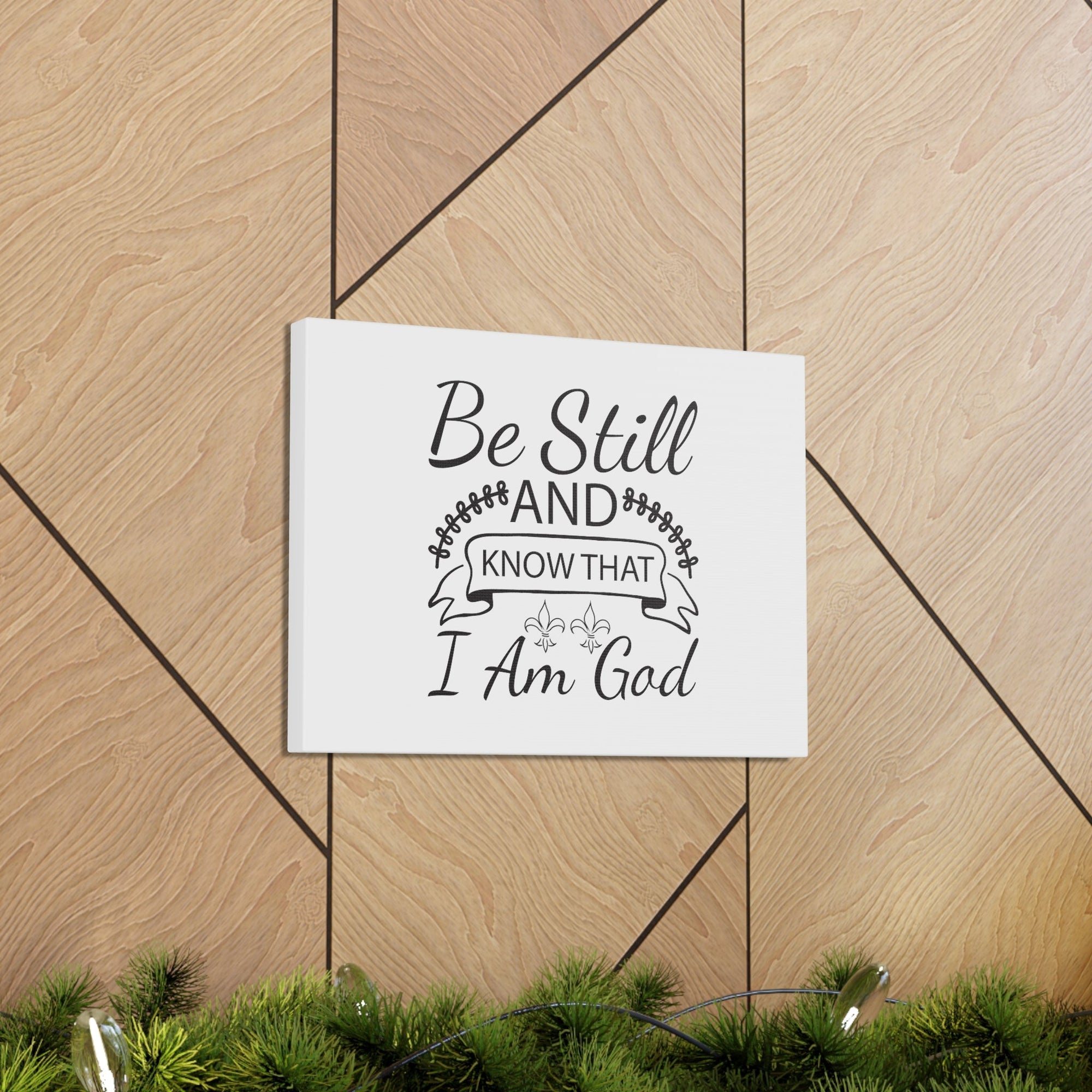 Scripture Walls Know That I Am God Exodus 14:14 Christian Wall Art Bible Verse Print Ready to Hang Unframed-Express Your Love Gifts